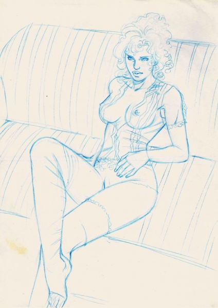 Illustration "On the couch"